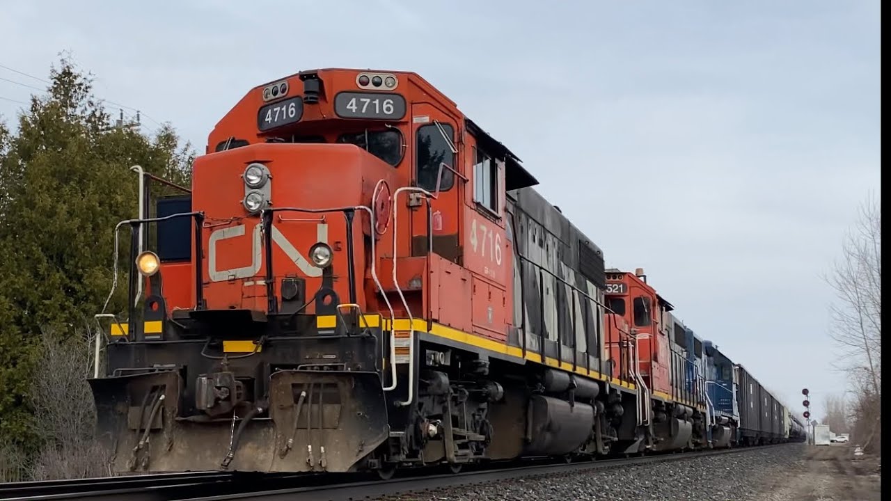 L58331 14 - CN 4716W @ CN Frauts (Dundas Sub, London, ON) - YouTube