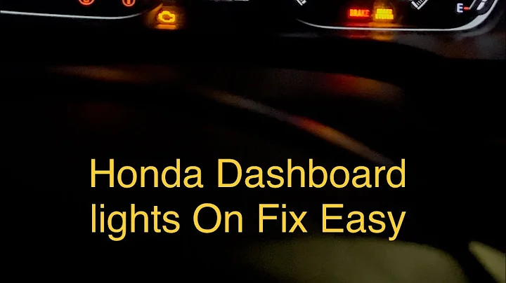 Honda Accord 10th gen 2016-2023 All Lights turn On Warnings TPMS, Brakes, sensor, system wirings