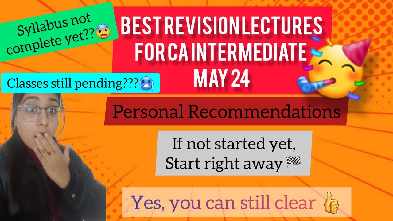 From where to Revise CA Intermediate Group 2 Subjects?? |Best Revision ...