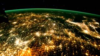 Spaceflight over the Cities of Europe