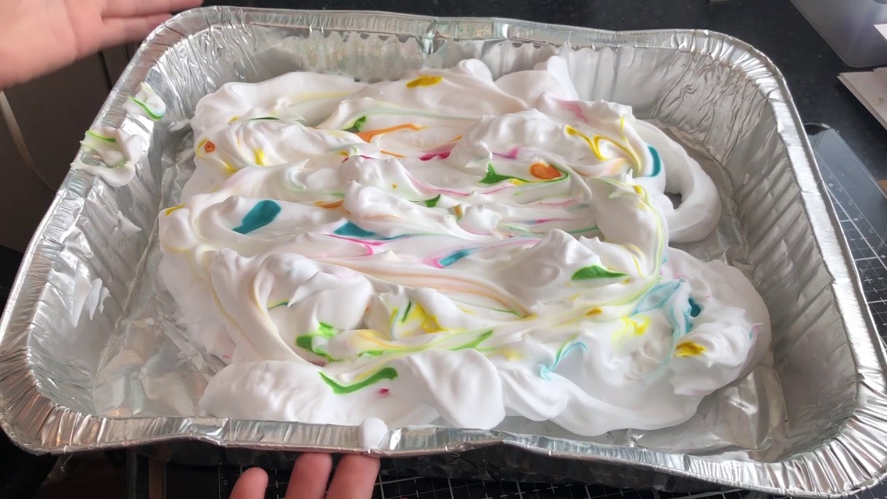 Shaving foam art YouTube