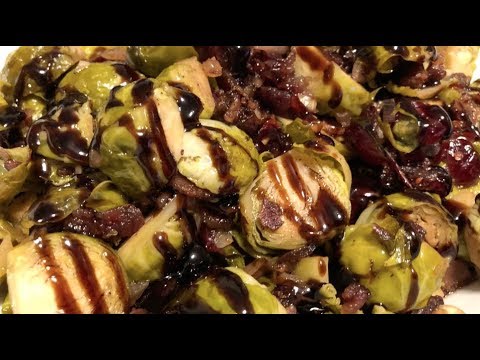 Instant Pot Cranberry Maple Balsamic Bacon Brussels Sprouts