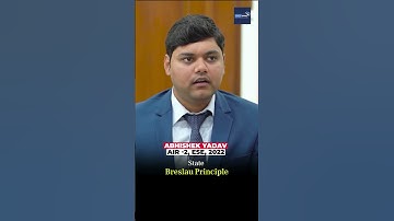 State Breslau Principle | ESE Interview | 🙌Toppers Approach