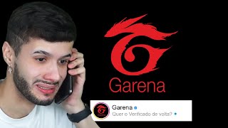 Liguei pra Garena pedir meu Verificado no FREE FIRE de volta...