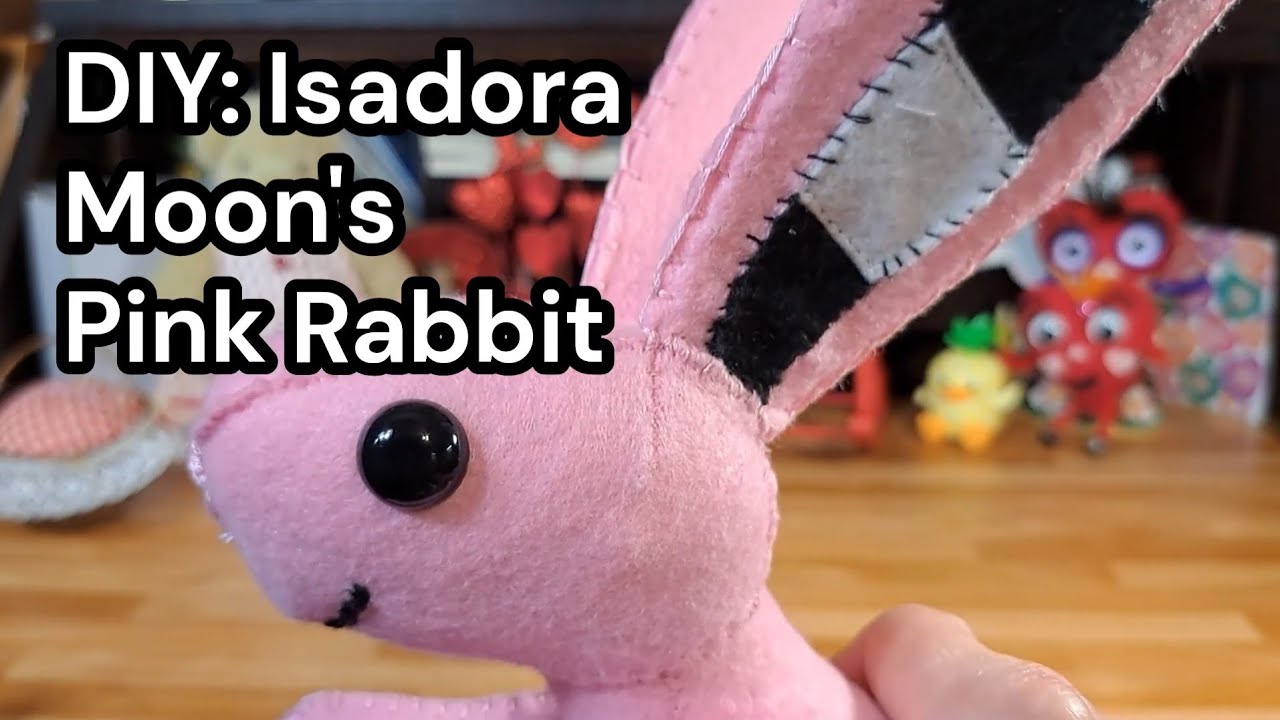 DIY: Fun to make from felt: a Pink Rabbit - YouTube