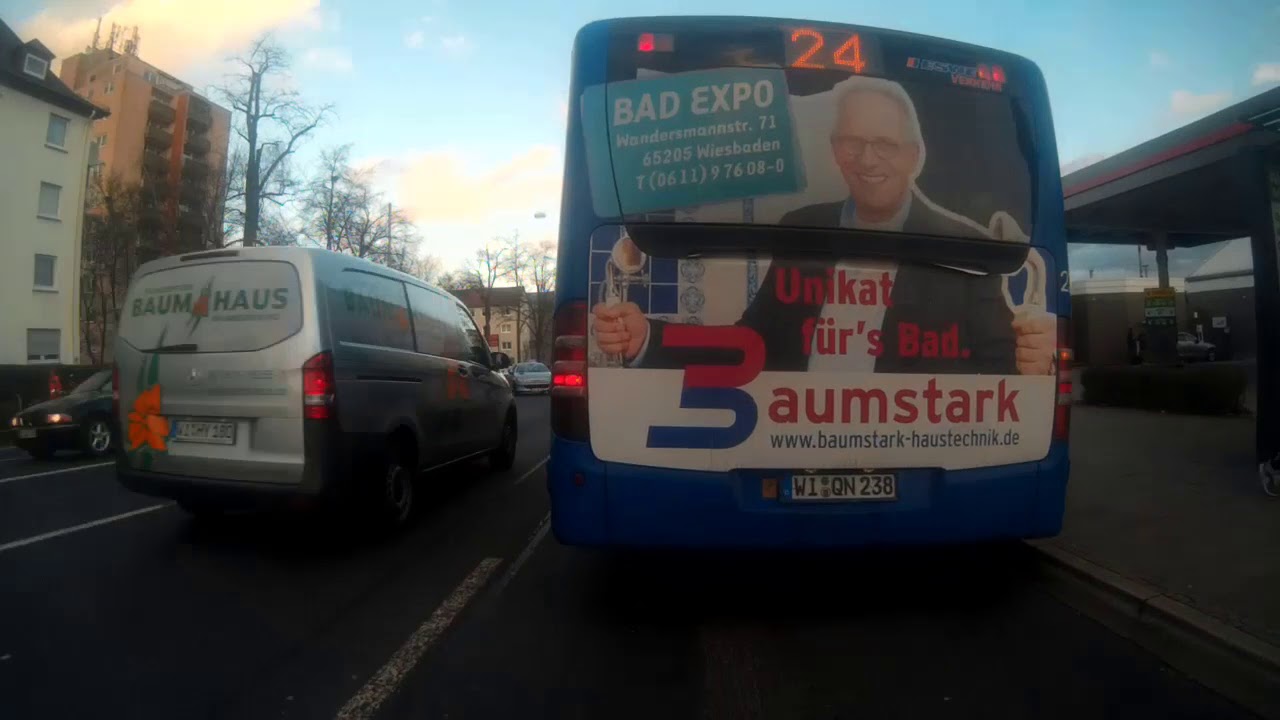 Wiesbaden Linie 45 Biebrich ü. Freudenberg zum Raiffeisenplatz