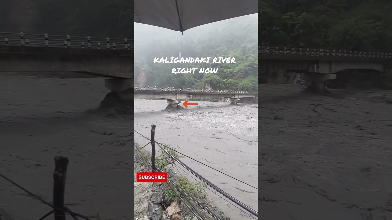 Kali Gandaki after all-night rain | Traveling Nepal