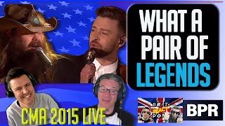 Justin Timberlake Chris Stapleton FIRST TIME WATCHING Tennessee Whisky CMA LIVE BRITS REACTION