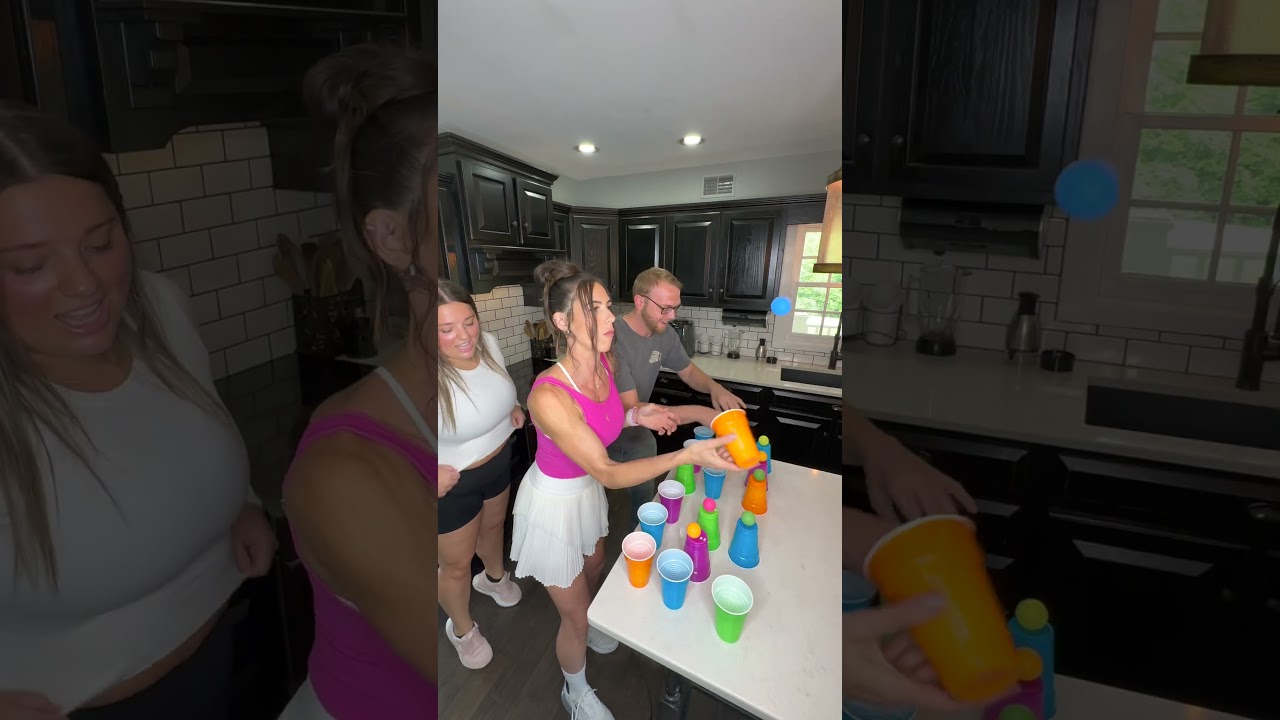 Переворачивайте стаканчики, чтобы поймать шарики 😳