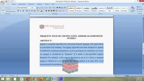 FREQUENT ITEM SET MINING USING APRIORI ALGORITHM IN PYTHON-PYTHON PROJECT 2020
