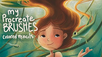 Procreate brushes for colored pencil technique