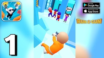 Run & Gun - AIM Shooting (Level 1 to 20) Gameplay (Android,IOS) Part 1