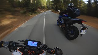 DUKE 390 x YAMAHA R3 - RACE THROUGH THE MOUNTAIN