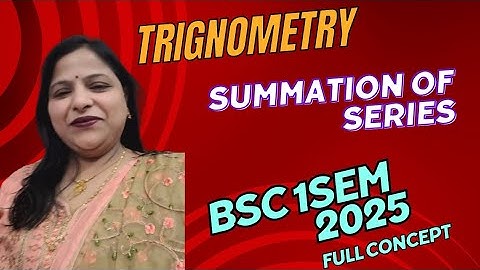 Trignometry |summation of series|part-1 #viralyutube #bsc_1st_year #bsc #viralvideo #trignometry