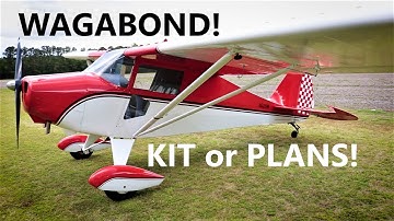 Wagabond Aircraft - Plans or Kit - Builder Bob Woods