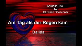 Download Lagu Am Tag als der Regen kam - Dalida - Karaoke MP3