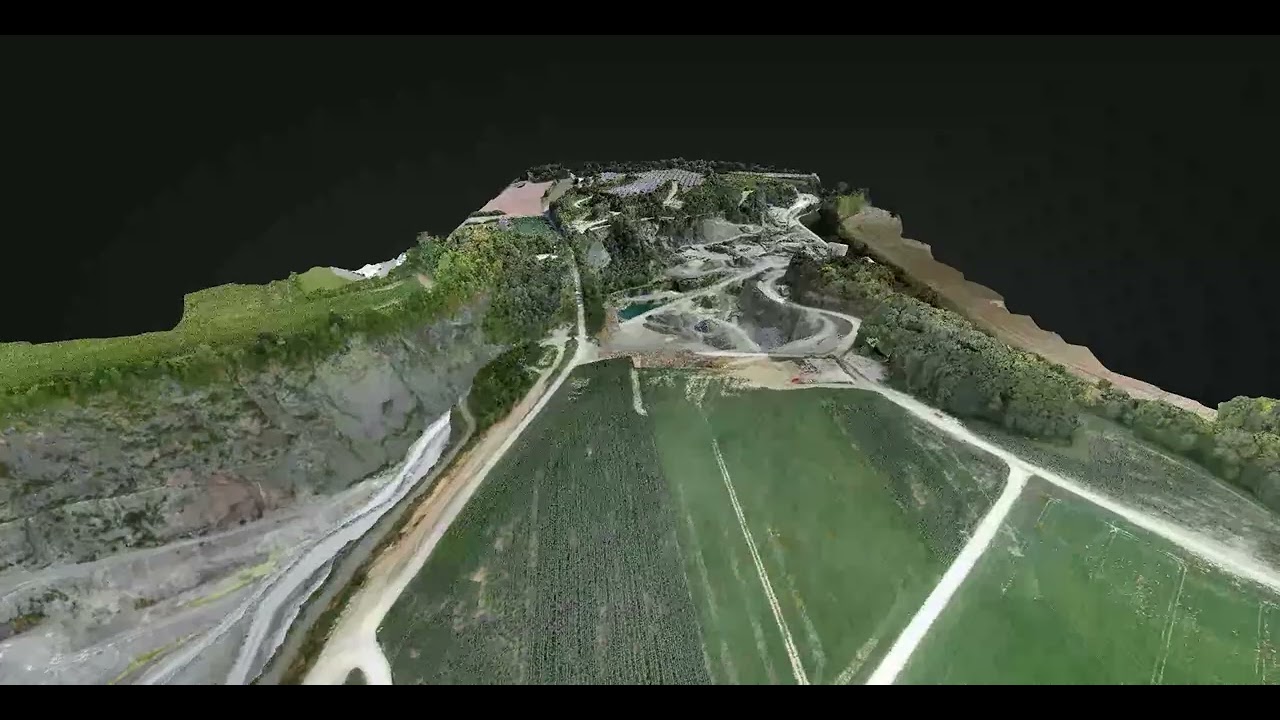 Drone Mapping of a Quarry – WebODM 3D Model