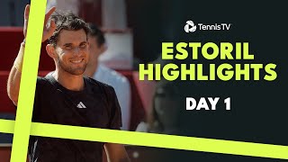 Thiem Returns To Action; Kecmanovic, Bautista Agut \& Pouille Feature | Estoril 2024 Day 1 Highlights