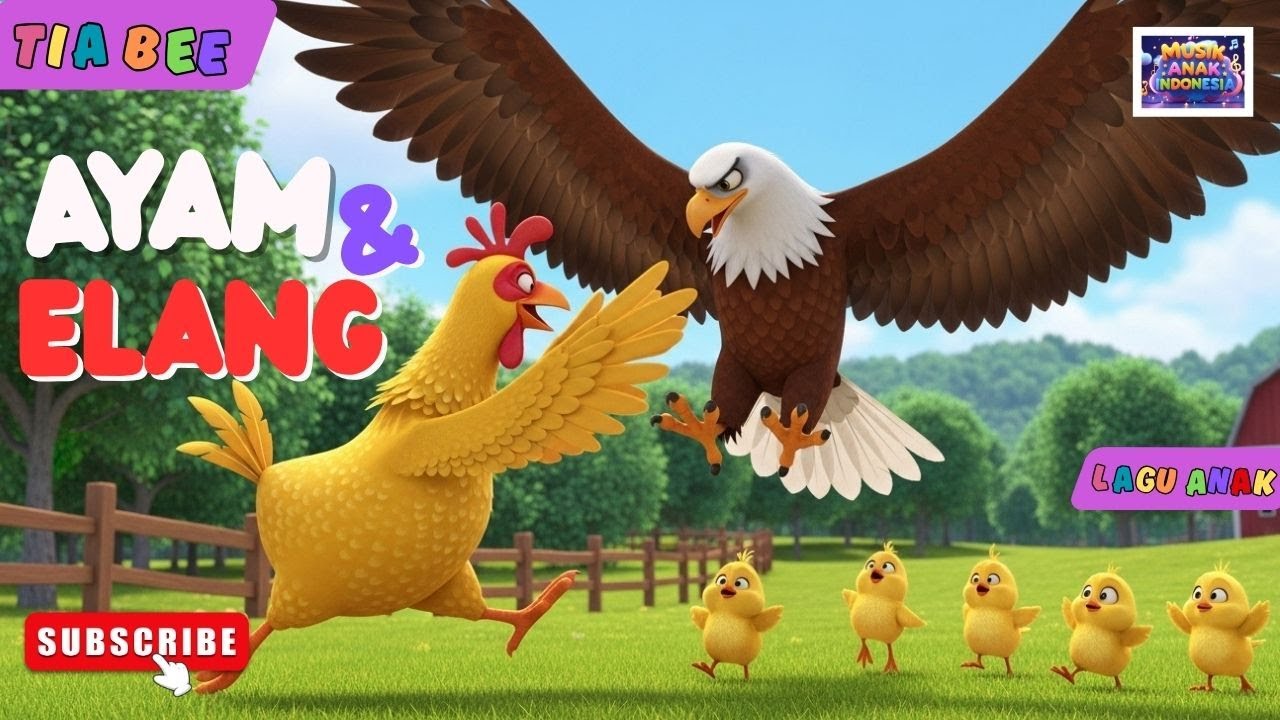 AYAM DAN ELANG || Tia Bee - Lagu Anak-Anak Edukatif🐣🐔🦅🌈
