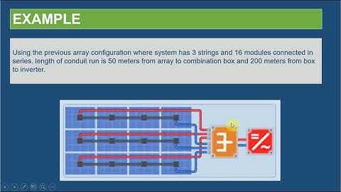 Conductor Sizing of Solar PV System