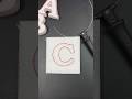 C latter cutting ✂️| A to Z challenge | #shorts #satisfying #asmr #art #foamcutting #drawing