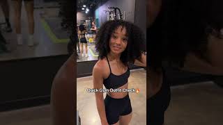 Nah she overly steppin in the gym🔥 #NiyahWanya #fyp #couplestiktok #couplegoals #gymcouple