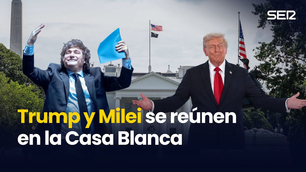 Donald Trump y Milei se reúnen en la Casa Blanca (14/10/2025) - YouTube