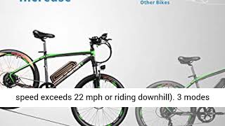 Rattan 26 Inch Mountain Electric Bicycle 36V 10.4AH Removable Lithium-ion Battery Electric Bike f... screenshot 5