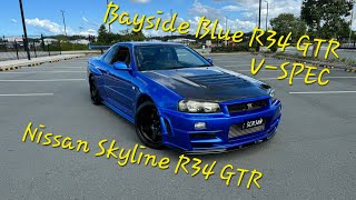 Import 1999 Nissan Skyline R34 GTR V-SPEC TV2 Bayside Blue RB26DETT BNR34 to USA Paul Walker Icon