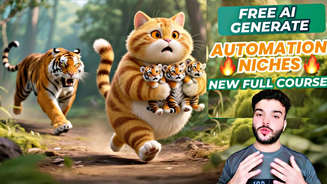 How to create Orange cat realistic Ai Videos | Viral channel Idea 🔥💯 Tranding Cat Videos