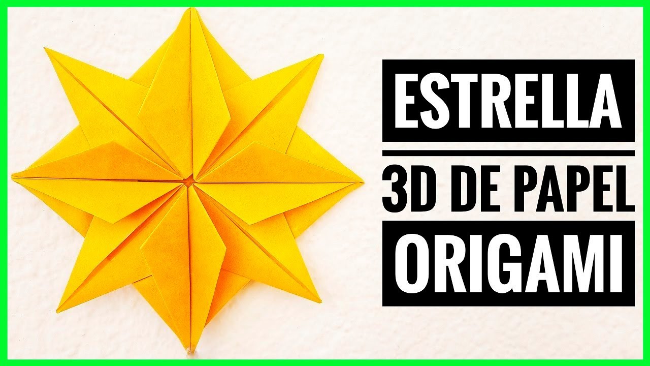 Estrellas 3d De Papel 🌟 Learn How to make an EASY 🌟 3D 🌟 paper STAR ✓ | Origami STEP by STEP -  YouTube