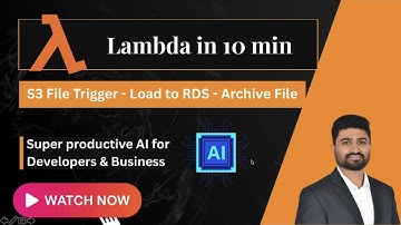AWS Lambda Tutorial: Read S3 File → Load into RDS → Archive with SNS Alerts (Best Practices)