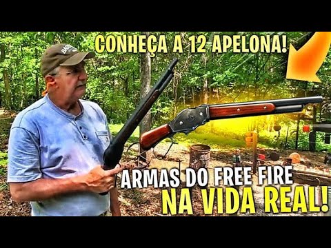 10 ARMAS DO FREE FIRE NA VIDA REAL 
