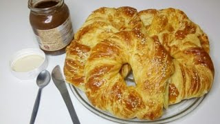 بريوش مورق احسن من كرواصة و شنيك بدون دلك خفيف مثل القطنbrioche feuilleté extra moelleux