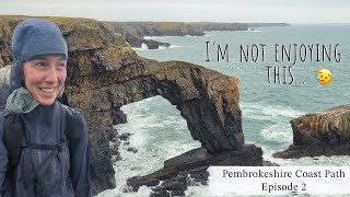 Rough Days in the Rain and Wind | Solo Hiking the Pembrokeshire Coast Path with my dog (ep. 2)