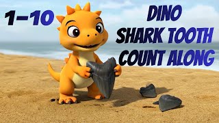 Dino Friends Find Shark Teeth on the Beach!