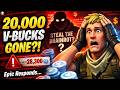 Fortnite Responds After Players Lose 20,000+ V-Bucks