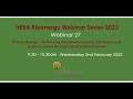 WEBINAR 27 Balcas Energy -  Delivering decarbonised heat through wood pellet biomass