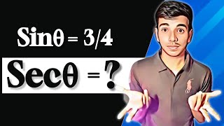 4 Find the value of sec theta by this method || trigonometry