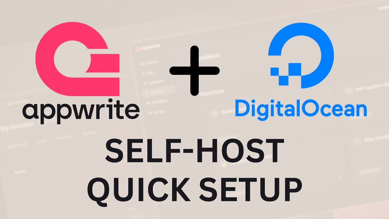 Self Host Appwrite on DigitalOcean in UNDER 15 Minutes - YouTube