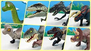 Dinosaur Transforms! New Fierce Changers Dinos - Giganotosaurus Indoraptor 공룡 변신 장난감