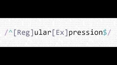 Regular Expressions from Basic to Advanced level