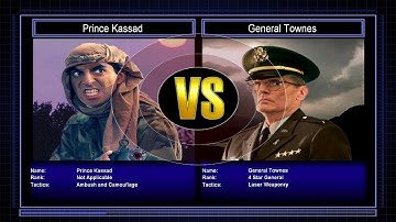 C&C Generals Zero Hour - Challenge - Prince Kassad VS General Townes (Hard) !!!