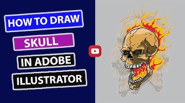 How to draw skull in adobe illustrator