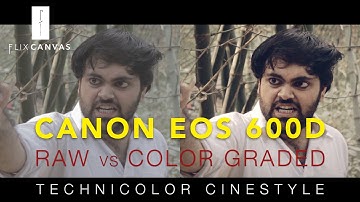 RAW vs Color Graded Footage | Canon EOS 600D (Rebel T3i) | Technicolor Cinestyle | DaVinci Resolve