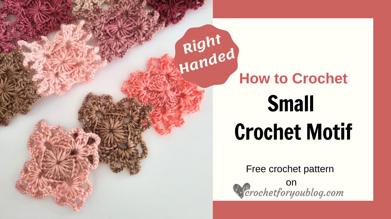 Small Crochet Motif | Quick & Easy Crochet Tutorial Free Pattern