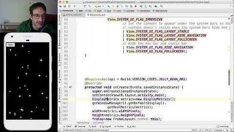 Android Studio Move Stars