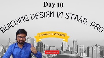 Building Design in  STAAD.Pro Course | Day 10 | Wind Load