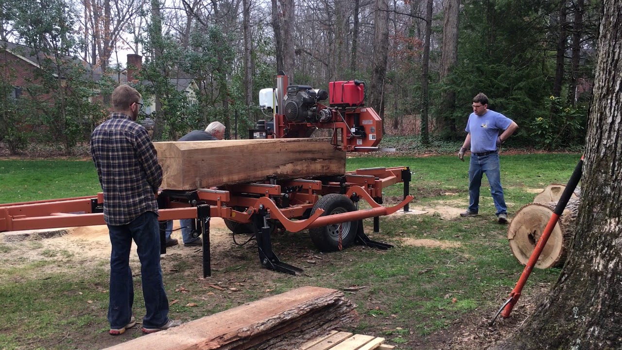 Woodmizer LT35 in action - YouTube