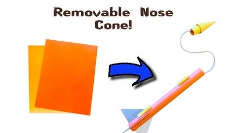 How to make a removable nose cone in a paper rocket